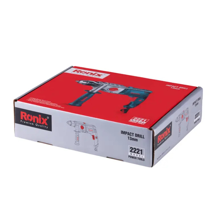 دریل برقی گیربکسی 13 میلیمتری آچاری 1050 وات 3200 دور رونیکس مدل 2221